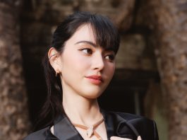 Davika Hoorne and Mile – Phakphum Romsaithong join the BVLGARI AETERNA event in Siem Reap, Cambodia