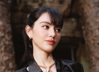 Davika Hoorne and Mile – Phakphum Romsaithong join the BVLGARI AETERNA event in Siem Reap, Cambodia