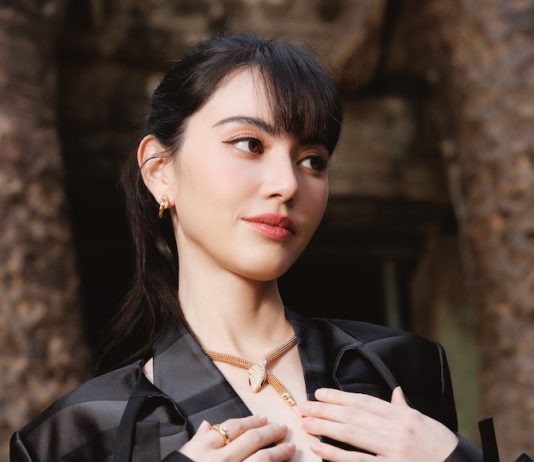 Davika Hoorne and Mile – Phakphum Romsaithong join the BVLGARI AETERNA event in Siem Reap, Cambodia