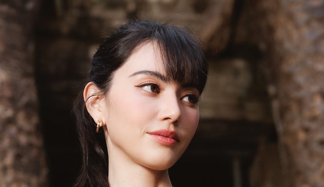 Davika Hoorne and Mile – Phakphum Romsaithong join the BVLGARI AETERNA event in Siem Reap, Cambodia