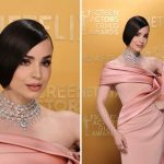 Sofia Carson and Millie Bobby Brown wear Chopard to the 31st SAG Awards in Los Angeles