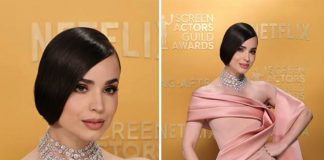 Sofia Carson and Millie Bobby Brown wear Chopard to the 31st SAG Awards in Los Angeles