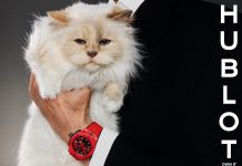 CHOUPETTE แมวผู้โด่งดังและได้รับการดูแลเอาใจใส่อย่างดีมากที่สุดในโลก ขึ้นแท่นเป็นดาวเด่นในแคมเปญฉลองครบรอบ 20 ปีนาฬิกา BIG BANG ของ HUBLOT