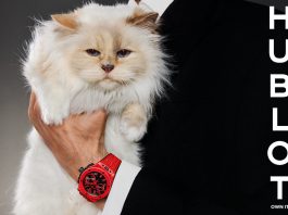 CHOUPETTE แมวผู้โด่งดังและได้รับการดูแลเอาใจใส่อย่างดีมากที่สุดในโลก ขึ้นแท่นเป็นดาวเด่นในแคมเปญฉลองครบรอบ 20 ปีนาฬิกา BIG BANG ของ HUBLOT