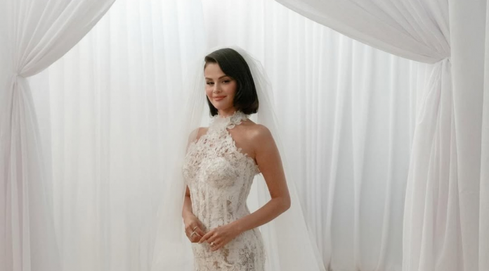 Selena Gomez และ Benny Blanco สวมชุดแต่งงานจาก Ralph Lauren ฉลองความรักสุดโรแมนติก