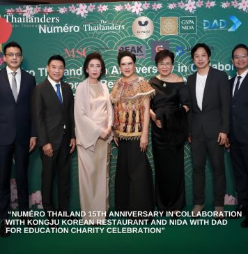 Numéro Thailand 15th Anniversary in Collaboration with Kongju Korean Restaurant and NIDA with DAD for Education Charity Celebration
